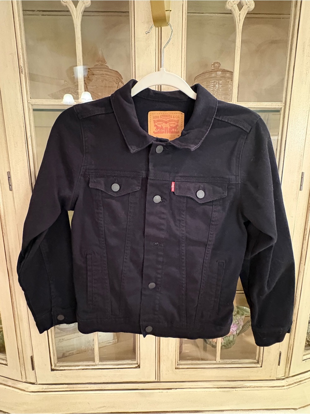 Levi's Kids Black Denim Trucker Jacket